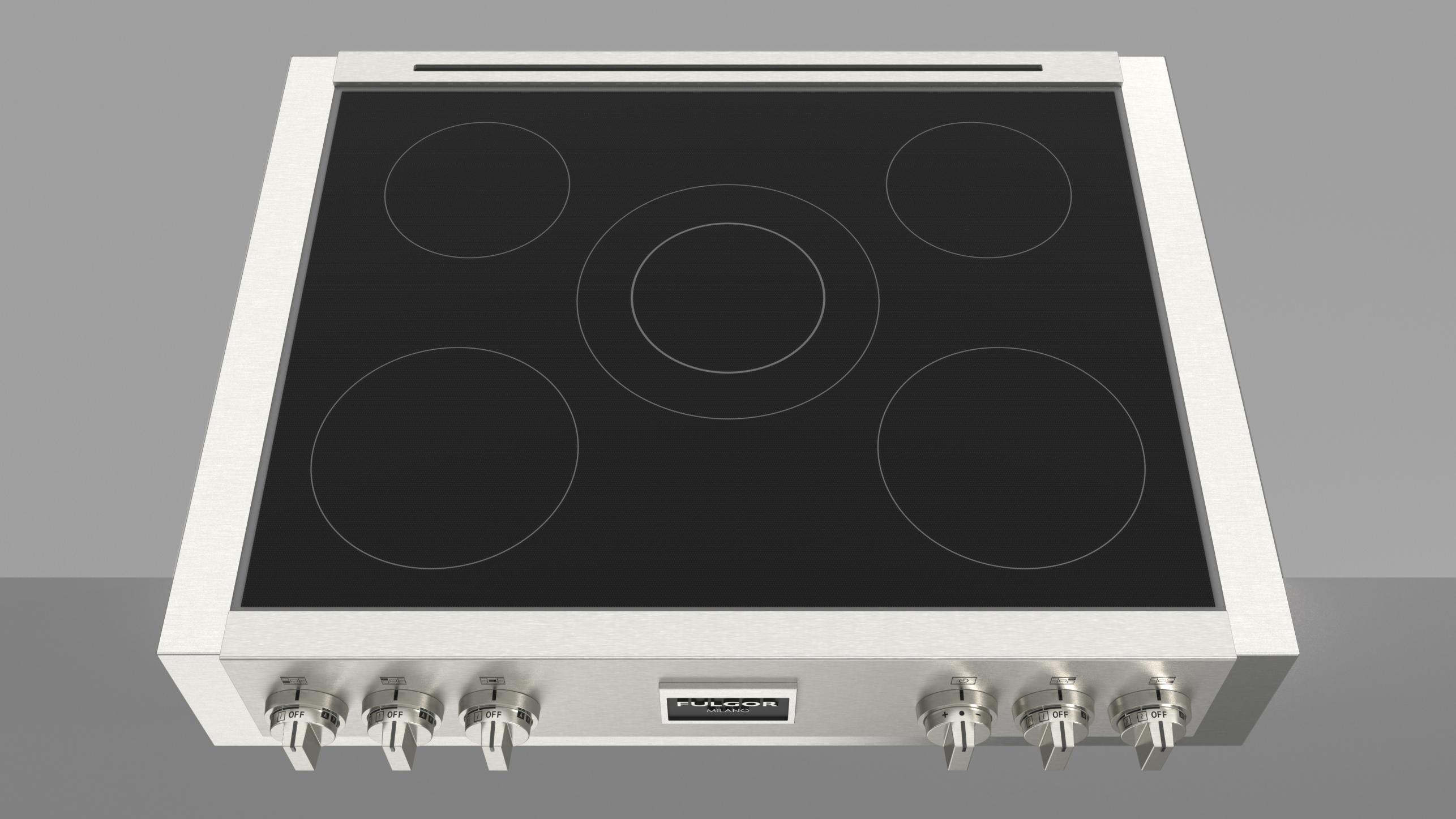 36" INDUCTION RANGE TOP Fulgor Milano
